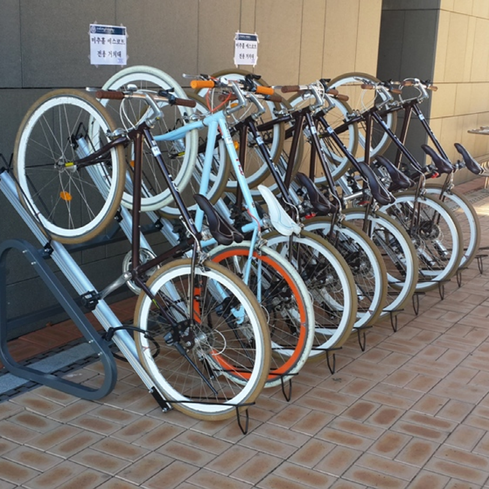 Inclined Bicycle Rack