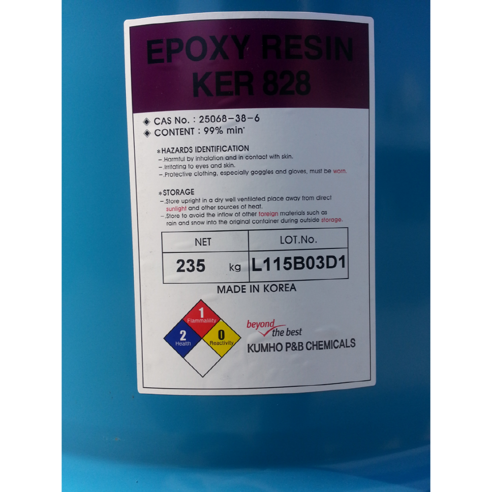 EPOXY RESIN (Bulk, ISO Tank, 1000kg, 750kg, 500kg, 25kg, bag, 200kg drum) made in Korea