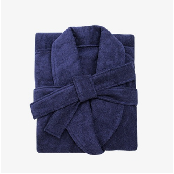 COTTON BATH ROBE NAVY