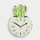 full image Mytillo Cactus non-ticking Silent Wall Clock