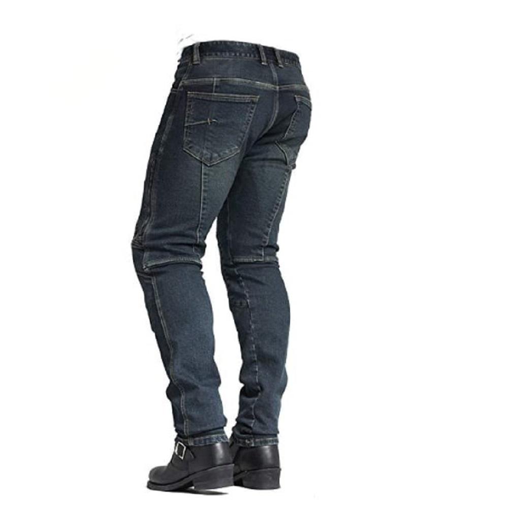 [MAXLER] Men’s Bike Motorcycle Motorbike Kevlar Jeans 1604 Blue