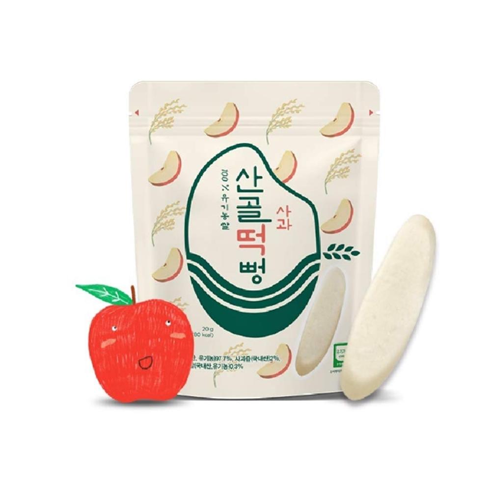 Ecomommeal 100% Organic Teether Korean Pop Rice Soft Nutritious Healthy Snack (3 Flavors, 0.7 oz X 5