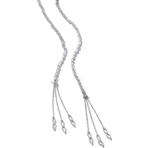 Silver embroidery crafted Scarf Necklaces : K369