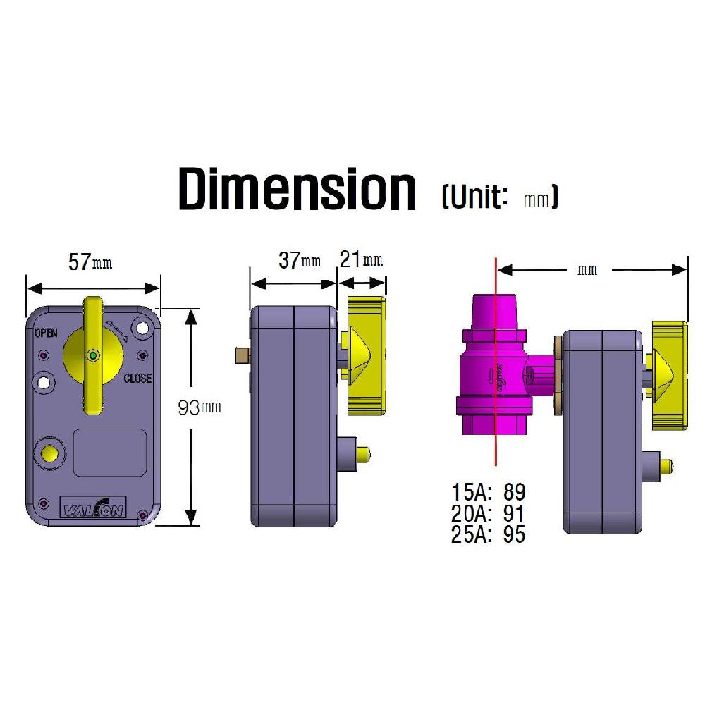 Motorized Actuators DC 12V (Excluding Ball Valve)  - AT12-2T (2-Wire (4 N.M))