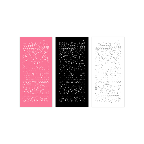 Sooangs 001 6mm ABC stickers·Korean CUTE holographic Stickers | sticker, stationery, fancy, decoration, decorative sticker