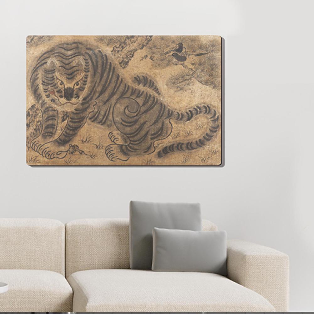 Korean Folk Art Frameless Art Print, minhwa drawing Korean art poster for home decoration_'Jackhodo'