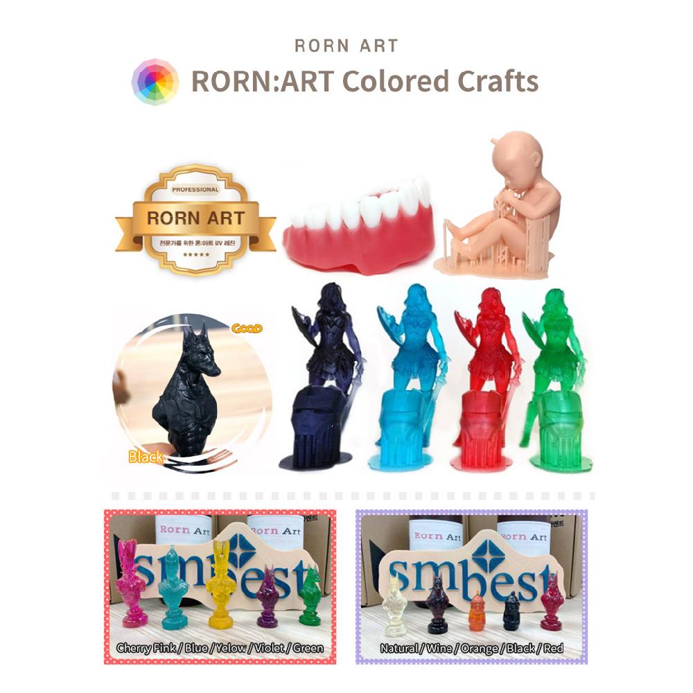Rorn Art Professional Odor UV Resin for 3D Printer Natural color