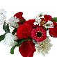 detail image1  Soap Flower Carnations Center Piece  M (Cherry Red)