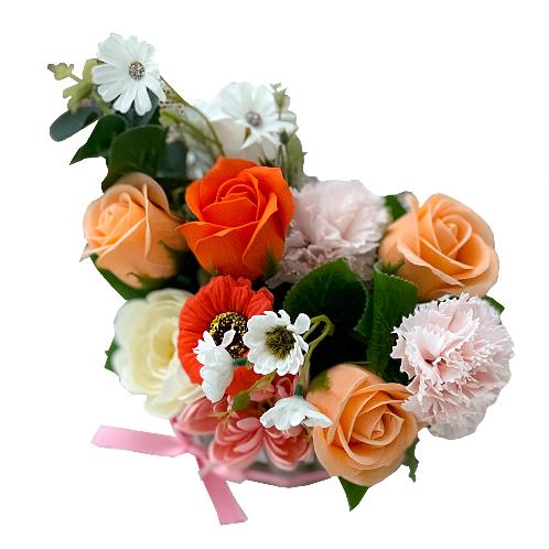  Soap Flower Carnations Center Piece  M (Peach Pink)
