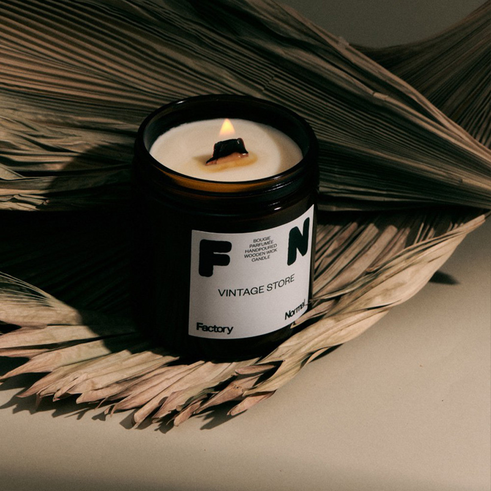 Amber Jar Wooden Wick Soy Candle 370g (Jumbo)