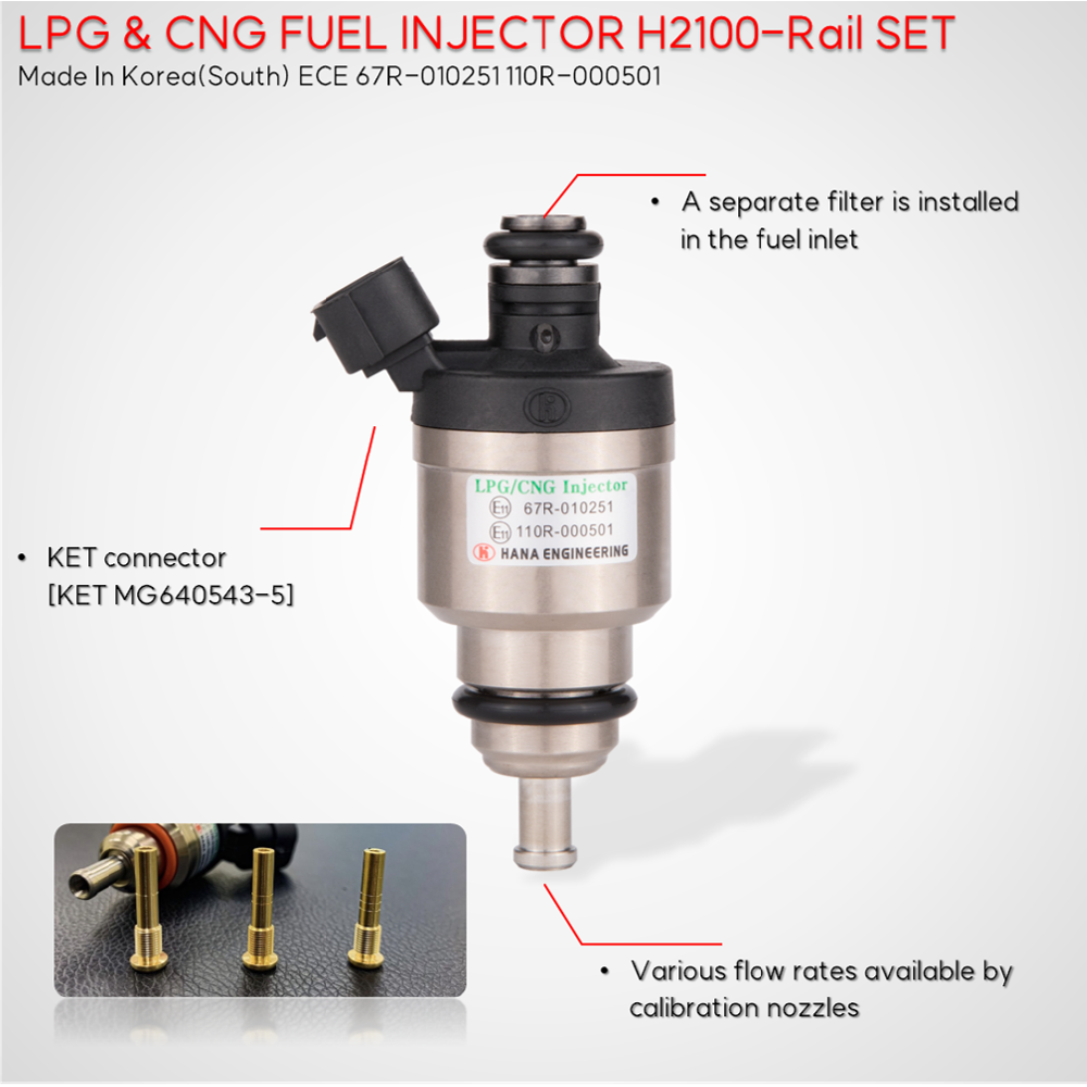 LPG CNG injector for VAN and Heavy Trucks (H2100)