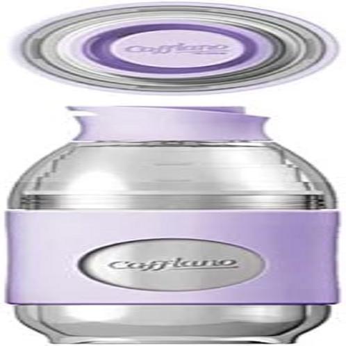 Cafflano GO-BREW – Portable Pour Over Brewing Coffee, Tea and Beverage Bottle BPA Free (Lilac)