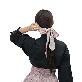 full image LEESLE Korean Traditional Hanbok HairBand Daenggi Scarf Hair Ribbon Accessroy(47.24in x 2.36in) (ENJ