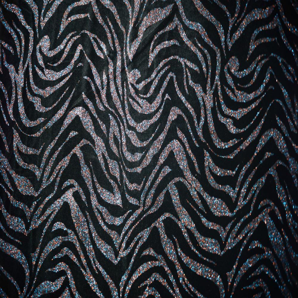 SJ Poly Span Velvet with Multi Glitter