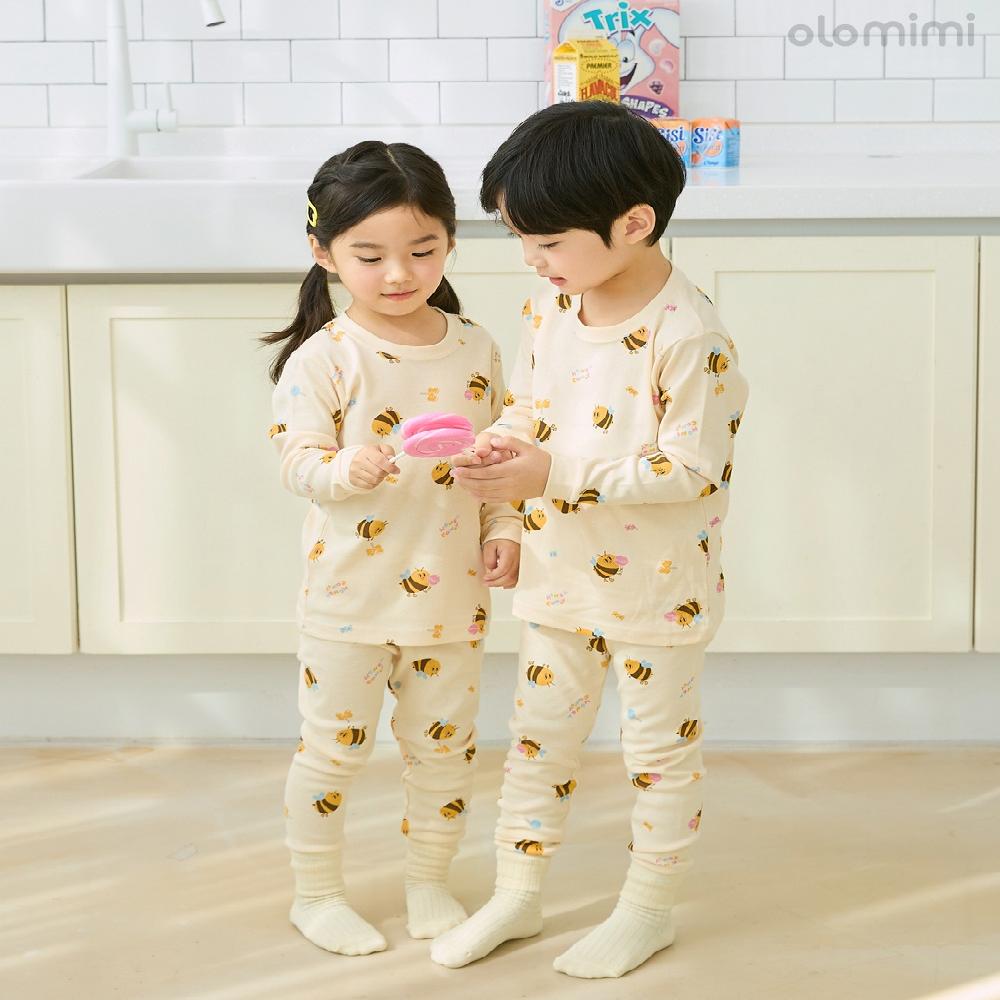 kids wear 30S 3/4 length modal <Honey Candy>