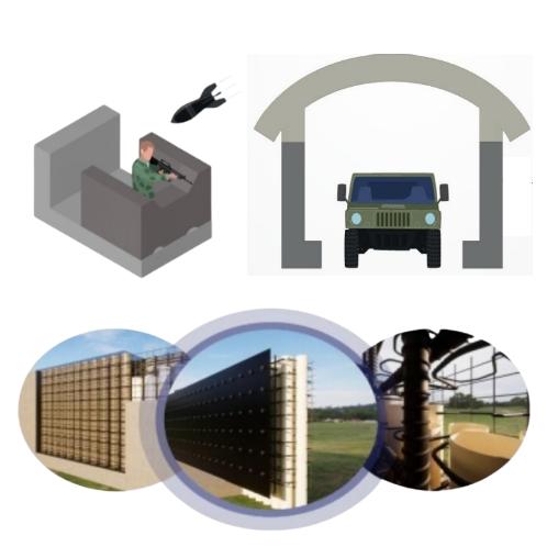 [SMART PC] Impact Pressure Shock Wave Dispersion Blocking Function Concrete Wall System