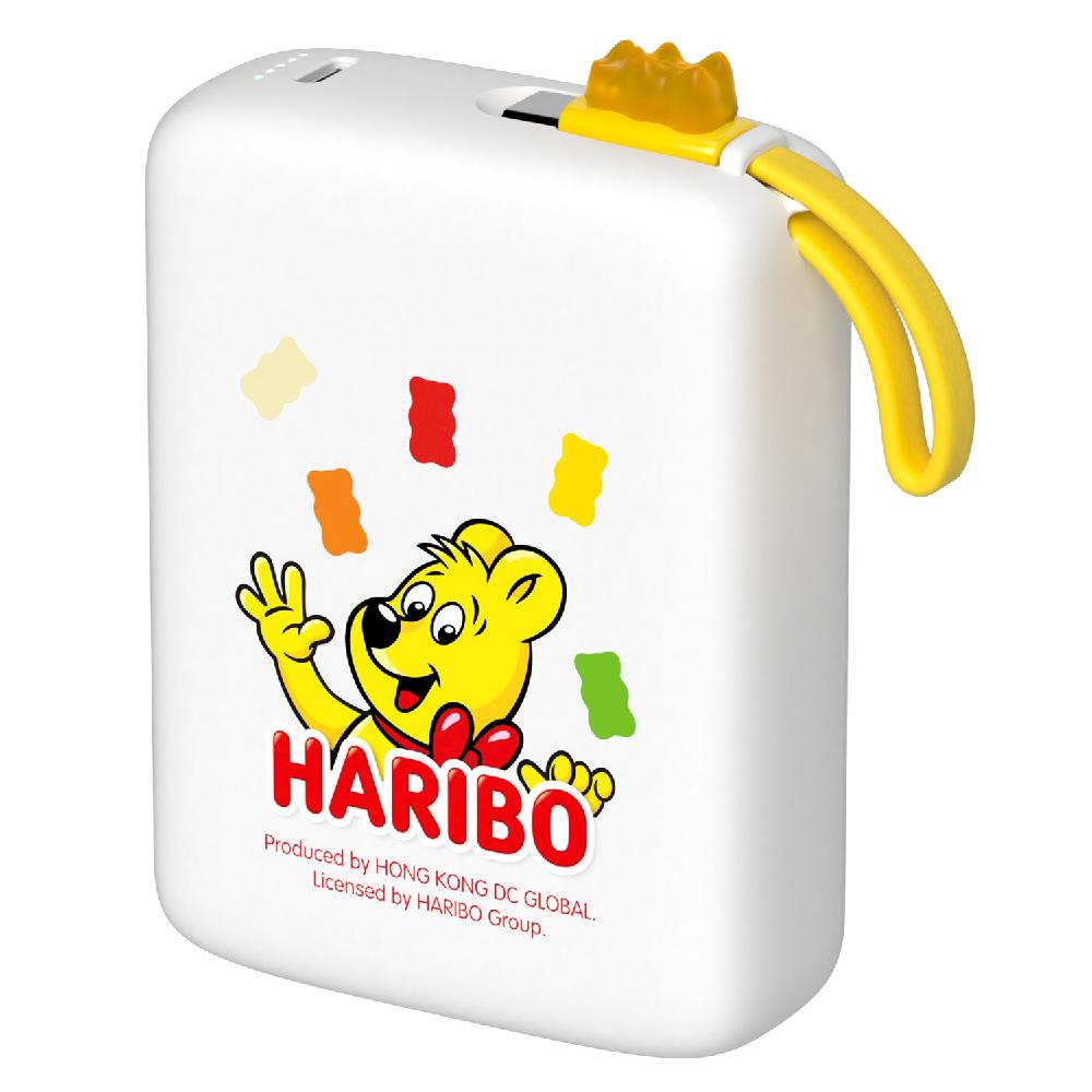 Haribo Mini Power Bank 20000mAh 22.5W PD Fast Turbo Charge with Built-in Type-C Cable